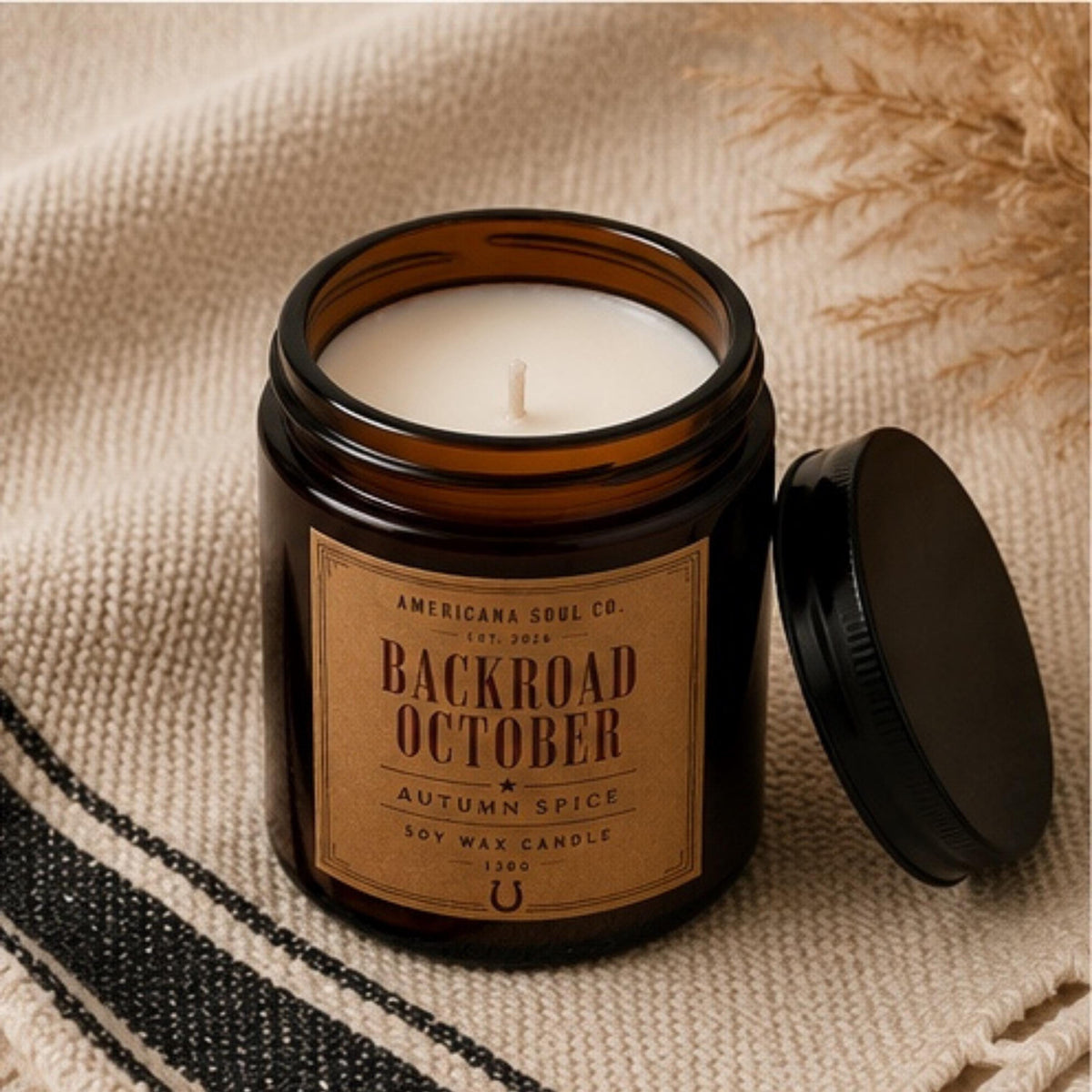Backroad October Soy Wax Candle
