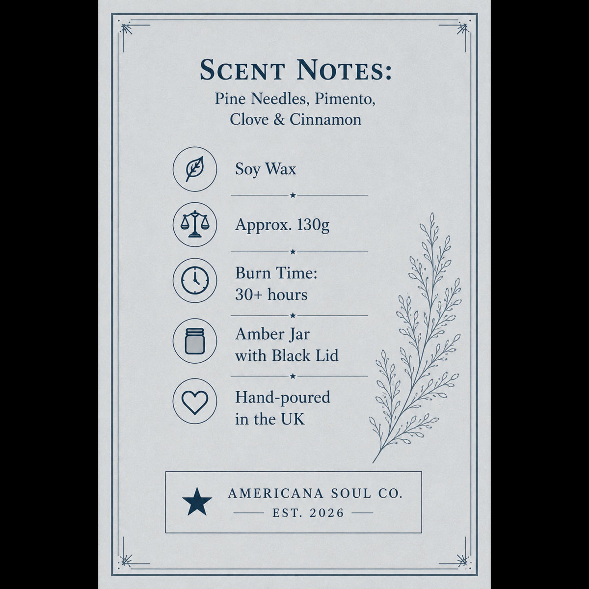 Blue Hour Soy Wax Candle