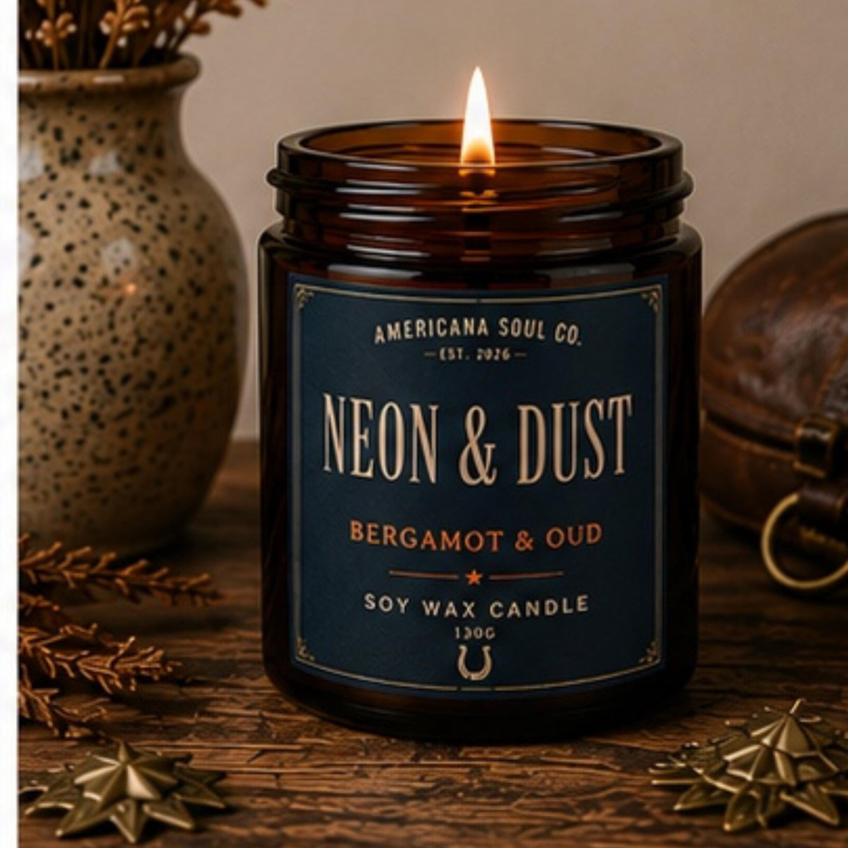 Neon & Dust Soy Wax Candle