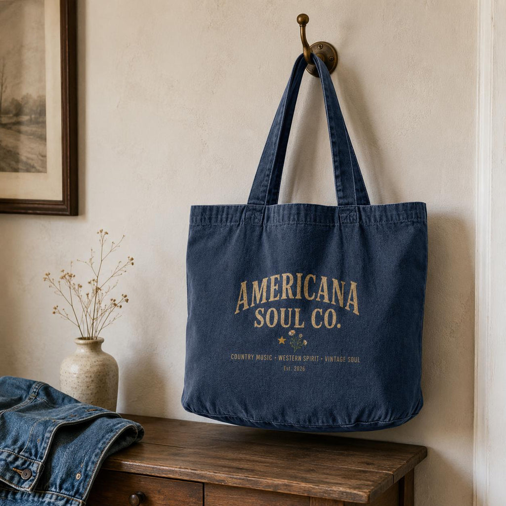 Americana Soul Co. Vintage Denim Tote Bag