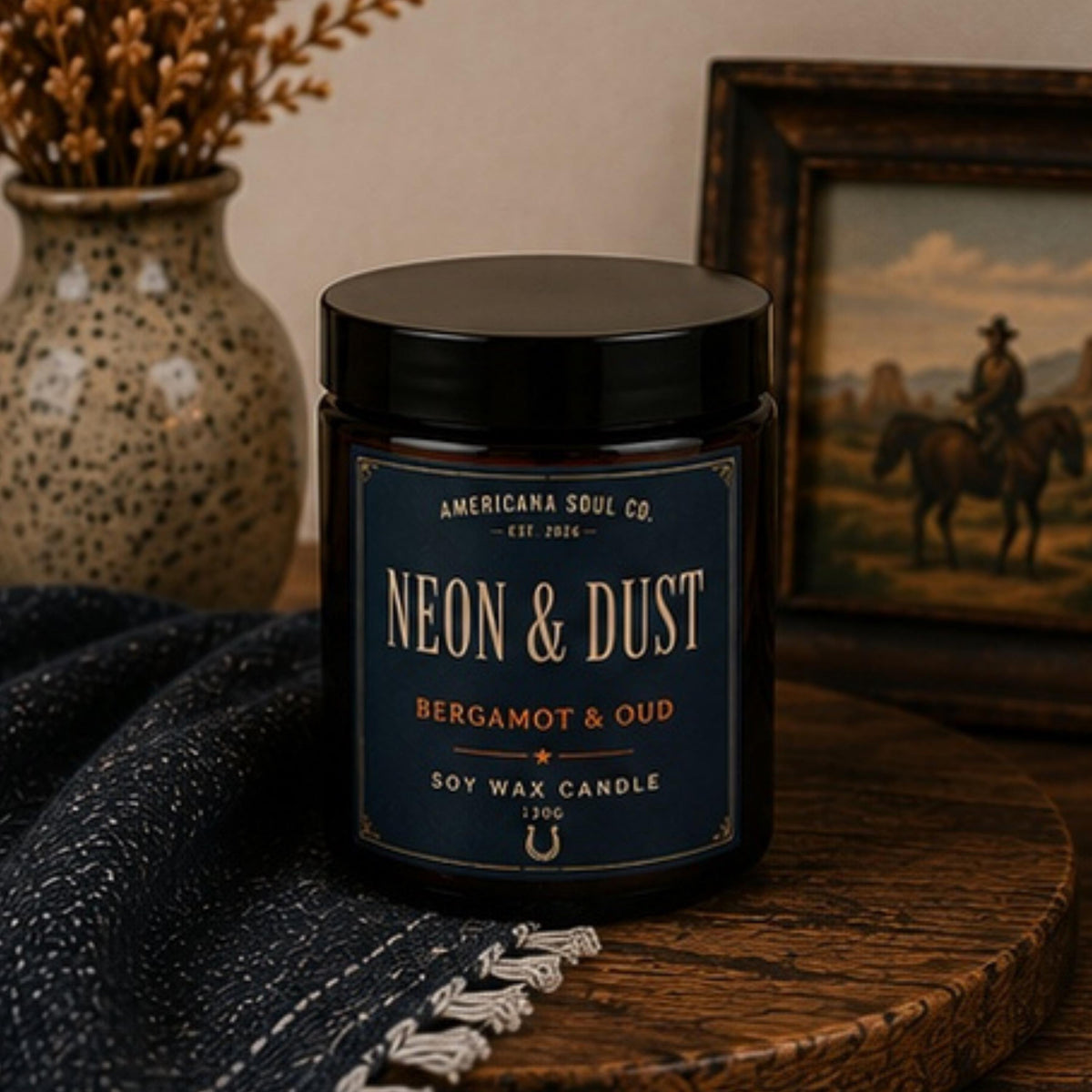 Neon & Dust Soy Wax Candle