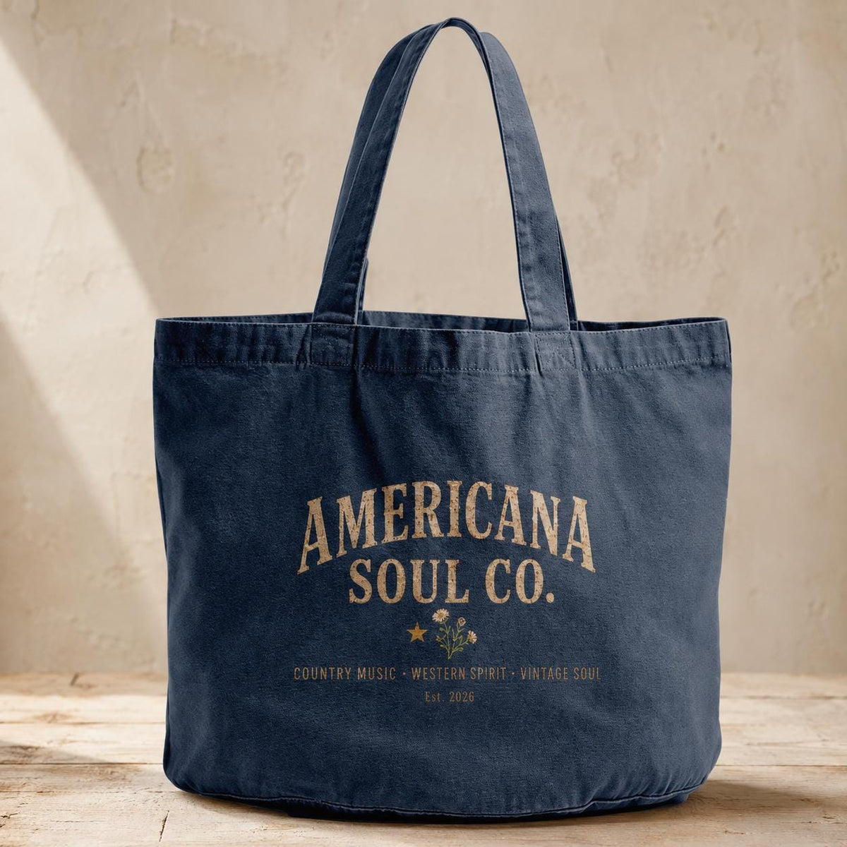 Americana Soul Co. Vintage Denim Tote Bag
